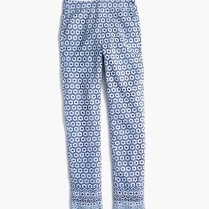 J.Crew daisylace pants, periwinkle blue,size 8 NWT